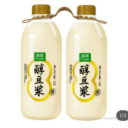 清美 無糖醇豆漿 1L*2 C