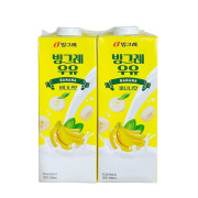 韓國進口香蕉味牛奶飲料 998ml*2