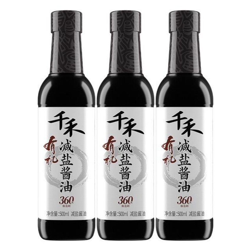 有機減鹽醬油500mL ×3