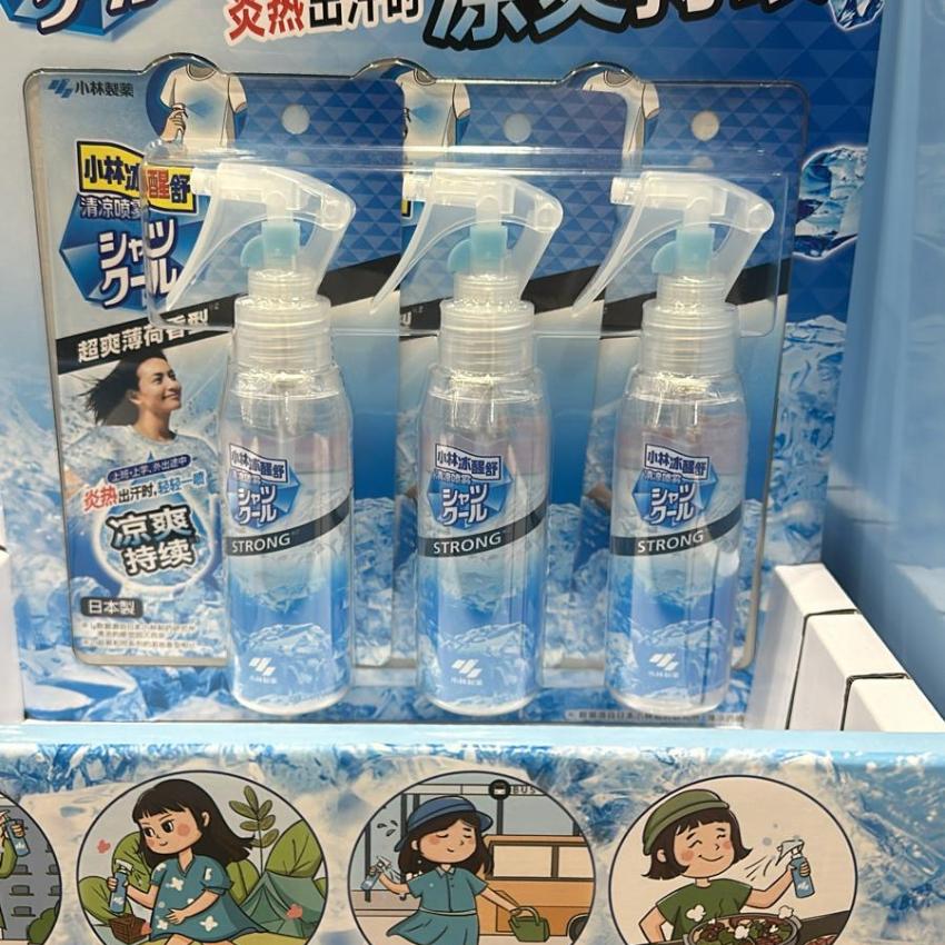 小林製藥清涼噴霧 超爽薄荷香凝100ml×3